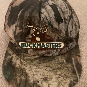 Vintage Buckmasters Camo Hat adjustable